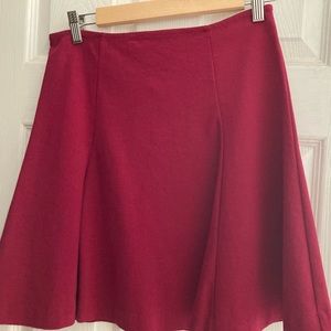 GAP - cranberry red mini skirt with flare